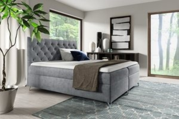 yourhouse24 Boxspringbett Guliette mit 2 Bettkästen, Doppelbett mit Bonell-Matratze + Topper Bild 6