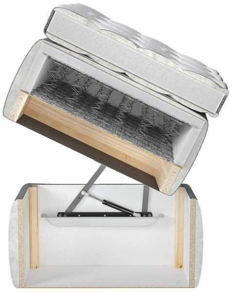 yourhouse24 Boxspringbett Guliette mit 2 Bettkästen, Doppelbett mit Bonell-Matratze + Topper Bild 2