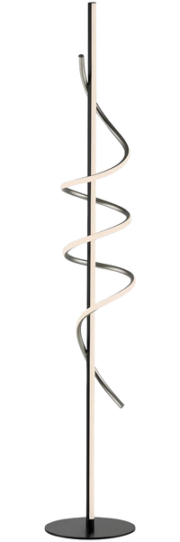 EMANDA Stehleuchte, Metall schwarz/messing, inkl. 1x LED, 1470lm, 300K, 28W, dimmbar