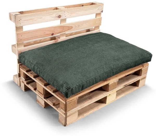 Gutekissen, Palettenkissen, Gartensofakissen, Sitzkissen, Rückenkissen, gefüllt mit Pulirethangranulateinlage, viele Farben und Größen PWL (Rückenlehne 120x40, Hellgrau) Bild 2