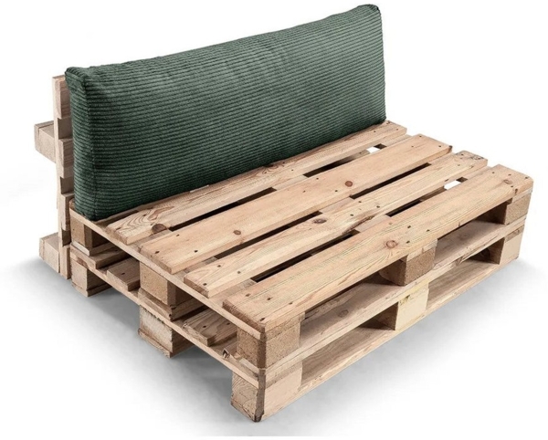 Gutekissen, Palettenkissen, Gartensofakissen, Sitzkissen, Rückenkissen, gefüllt mit Pulirethangranulateinlage, viele Farben und Größen PWL (Rückenlehne 120x40, Hellgrau) Bild 3