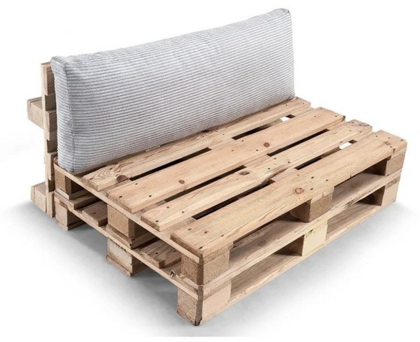 Gutekissen, Palettenkissen, Gartensofakissen, Sitzkissen, Rückenkissen, gefüllt mit Pulirethangranulateinlage, viele Farben und Größen PWL (Rückenlehne 120x40, Hellgrau) Bild 4
