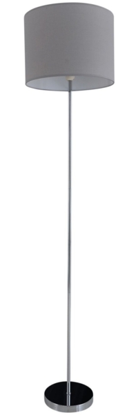 Stehlampe Wohnzimmer Textil Schirm Stehleuchte Schlafzimmer Stoff Grau 2051216 Bild 5