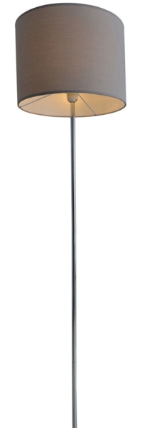 Stehlampe Wohnzimmer Textil Schirm Stehleuchte Schlafzimmer Stoff Grau 2051216 Bild 6
