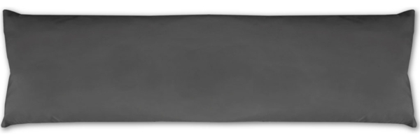 Seitenschläfer Kissenhülle Kissenfüllung Körperkissen, bequem und anschmiegsam in vielen verschiedenen Farben erhältlich (ca. 40x140cm / anthrazit - dunkelgrau)