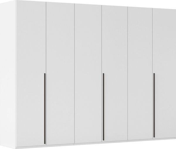 rauch Drehtürenschrank Kleiderschrank Schrank Garderobe Wäscheschrank BESTSELLER MONTCLAR (3 Ausstattungen BASIC/CLASSIC/PREMIUM (SOFT-CLOSE), Breiten 201-400 cm) Front in Glas/Hochglanz/Dekor/Grauspiegel in 5 Breiten MADE IN GERMANY