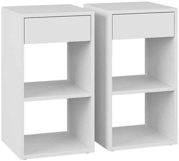 Nachttisch Dany Weiß 2er Set Vicco
