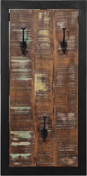 vidaXL Garderobe Mehrfarbig 40x2x80 cm Altholz Massiv 4015940