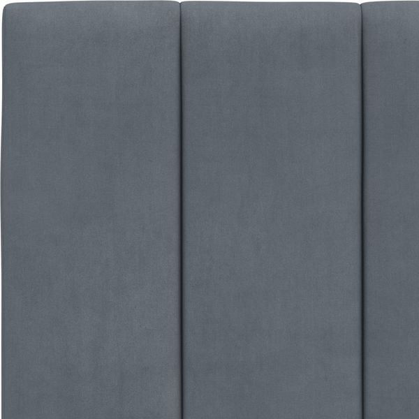 vidaXL Bettgestell mit LED ohne Matratze "Hanko" Dunkelgrau 180x200 cm Samt 3213794 Bild 11