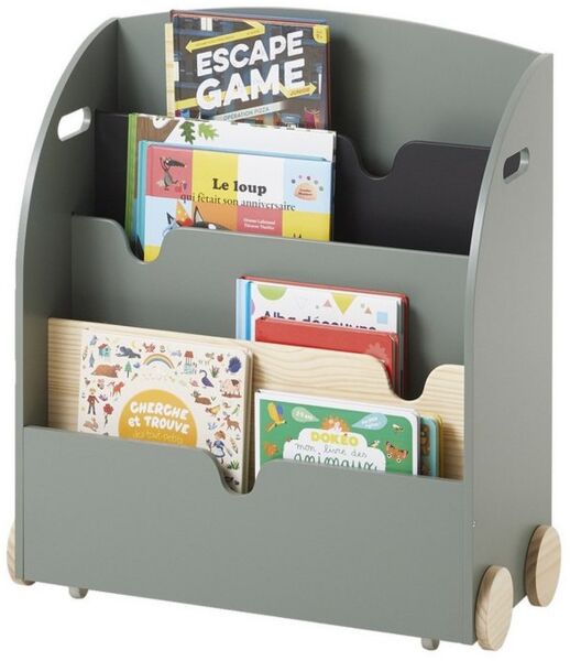 vertbaudet Bücherregal Kinderzimmer Bücherregal mit Rollen SCHOOL