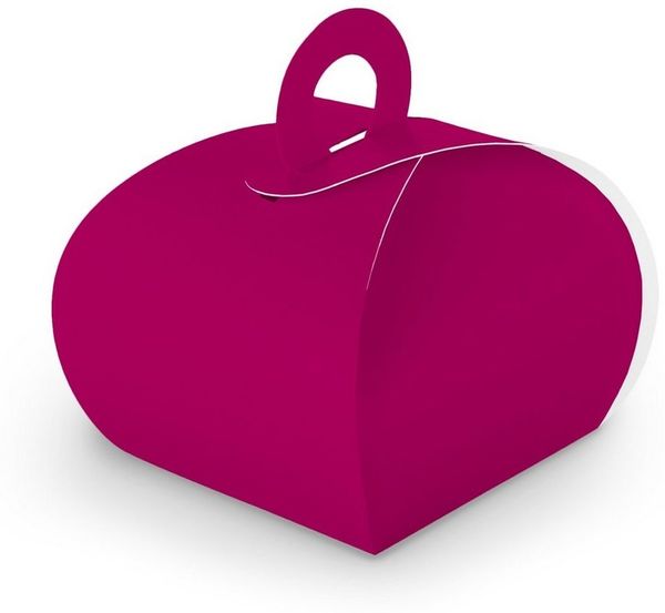 itenga Geschenkbox itenga Geschenkbox mit Griff pink aus Karton