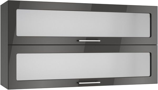 KOCHSTATION Klapphängeschrank KS-Milan Klapphängeschrank 110 cm, matte oder hochglänzende Fronten