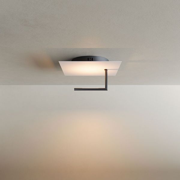 s.luce LED Wand- und Deckenlampe Edge Weiß 30x30cm