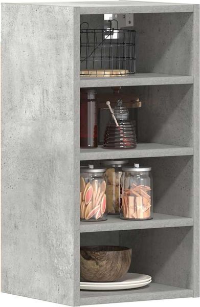 vidaXL Hängeschrank Riga Betongrau 30x29,5x60 cm Holzwerkstoff 854169