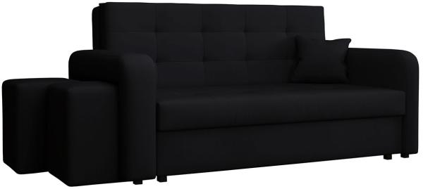 Schlafsofa Viva Home III, Nische für Hocker auf der linken Seite, Farbe: Manila 18