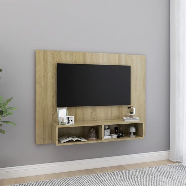 TV-Wandschrank Sonoma-Eiche 120 x 23,5 x 90 cm Spanplatte [808272]