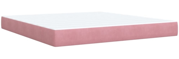 vidaXL Boxspringbett mit Matratze Rosa 180x200 cm Samt 3294723 Bild 10