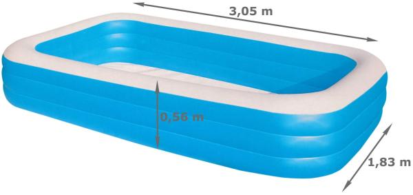 Bestway FAMILY Pool rechteckig 305 x 183 cm Planschbecken Bild 5