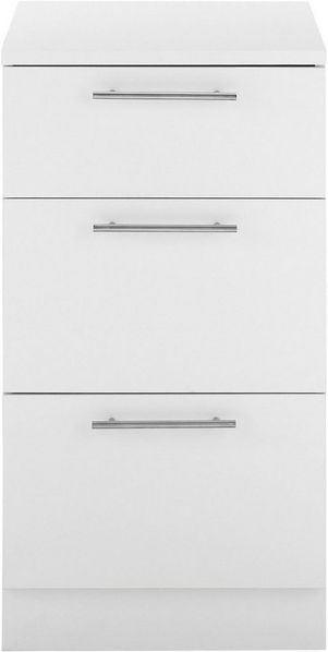 Laundreezy Unterschrank, Weiß - Schubladenschrank für Waschküche & Hauswirtschaftsraum - 50 x 92 x 68 cm (B/H/T)