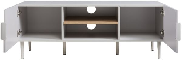 Fernsehtisch Starvili mit 2 Türen 120x40x45 cm Beige [en. casa] Bild 6