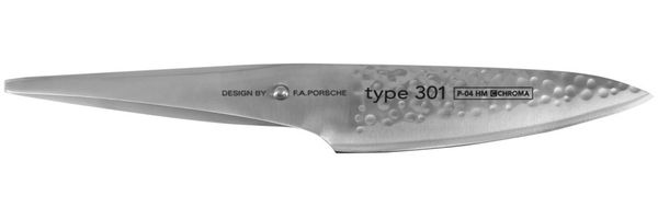P-04 HM Chroma Type 301 Traditionelles Kochmesser mit Hammerschlagoptik