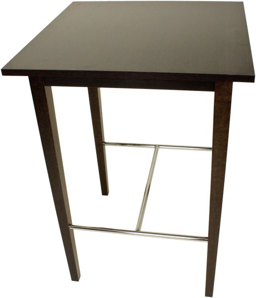 Bartisch INGA - Holz Dunkelbraun 105 x 74,5 x 74,5 cm | Bistrotisch Stehtisch Bartheke