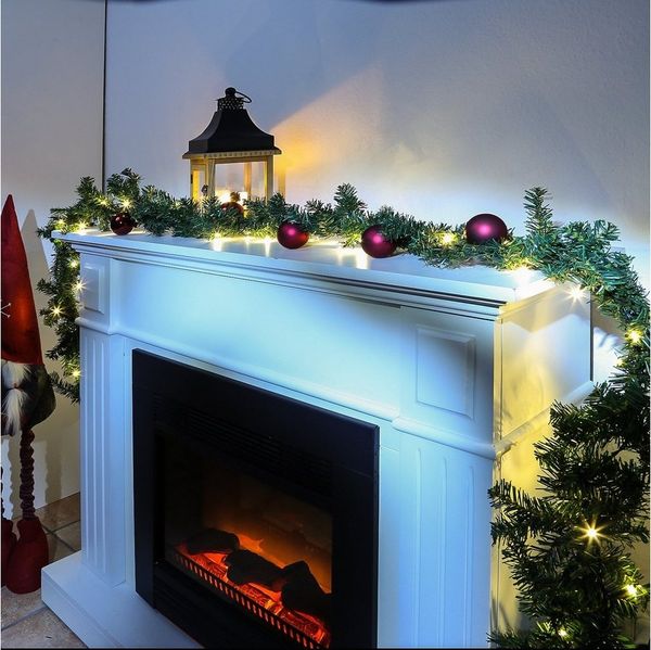 MARELIDA LED-Girlande LED Tannengirlande Weihnachtsgirlande beleuchtet 35LED 2,64m Innen, 35-flammig