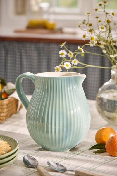 Ib Laursen - Krug Kanne Karaffe Vase Mynte Keramik 2l Green Tee Grün 2026-10