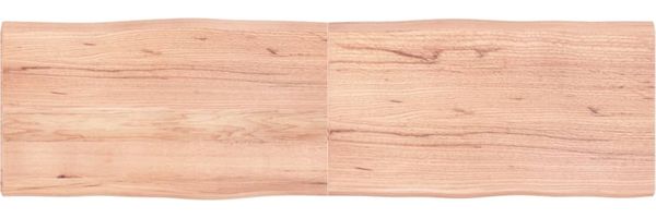 vidaXL Tischplatte 180x50x(2-4) cm Massivholz Behandelt Baumkante 363976