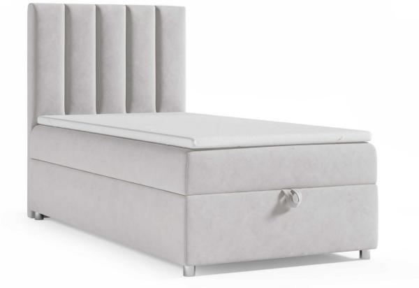 Best for Home Boxspringbett mit Bettkasten Trinity K-10 SINGLE Bonellfederkern inkl. 7 cm Topper (Einzelbett, Polsterbett gepolstertes Kopfteil, Jugendbett, Kinderbett versch. Größen, 70x200 80x200 90x200 100x200 cm), mit oder ohne Topper, Flexible Lie...