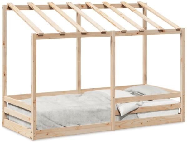 vidaXL Kinderbett mit Dach 75x190 cm Massivholz Kiefer 847009