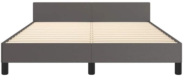 Doppelbett, Bettgestell Modernen mit Kopfteil ohne Matratze Grau 140x200 cm d945e Bild 5