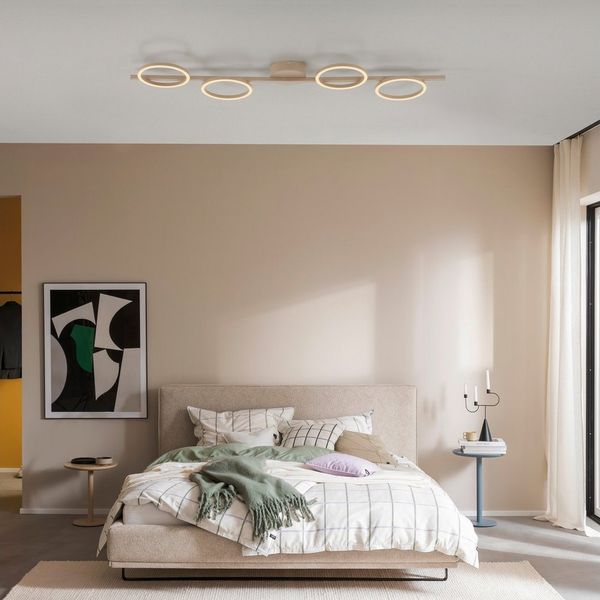 SCHÖNER WOHNEN-Kollektion LED Deckenleuchte MINI RITUS, Memoryfunktion, LED fest integriert, Warmweiß, SCHÖNER WOHNEN Kollektion, 3-Stufen Dimmer, Memoryfunktion