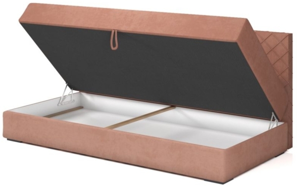 Sofa Polsterliege Kindersofa SIENA in Stoff Opera Velvet Rot Bild 2