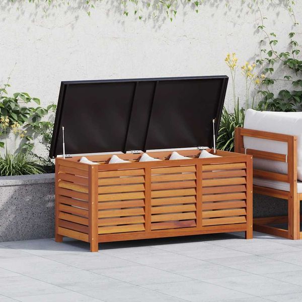 vidaXL Gartenbox 117x50x55 cm Eukalyptus Massivholz 47285