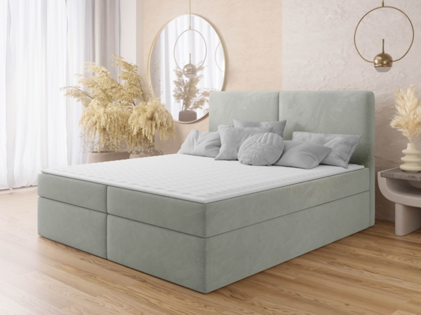 Boxspringbett Claire mit zwei Bettkästen (Farbe: Manila 14, 180 x 200)