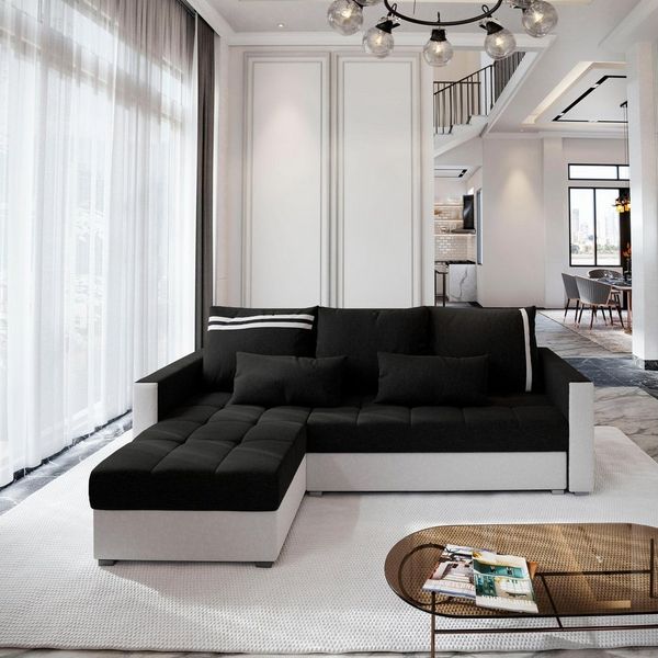 Masseno Ecksofa KOS PIK mit Schlaffunktion L-Form, Sofa mit Bettkasten
