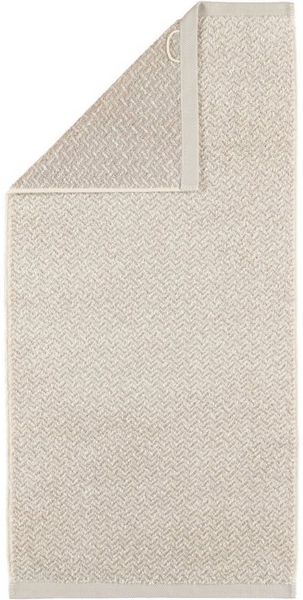 Möve Handtuch Uni Schlauchsaum Brooklyn Fischgrat Nature 50x100