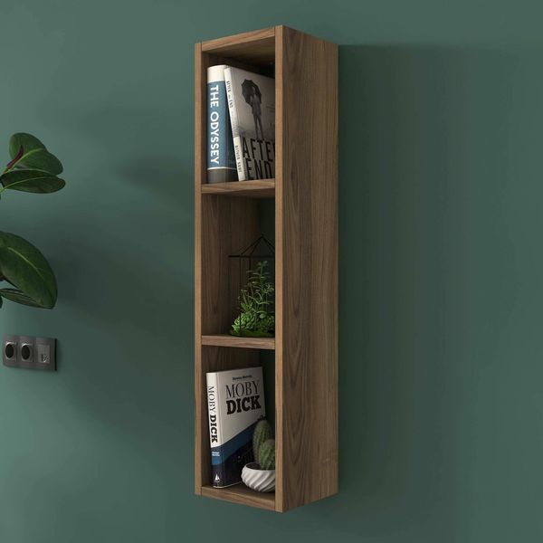 Dmora Regal Concordia 22,1 x 18,5 x 90 cm Braun 3 Regalböden