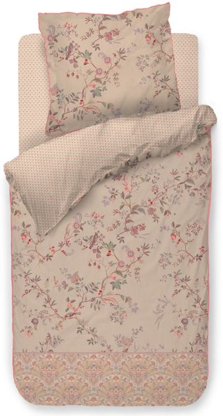 Pip Studio Bettwäsche Amor De Dios Sand Perkal 135 x 200 + 80 x 80 cm