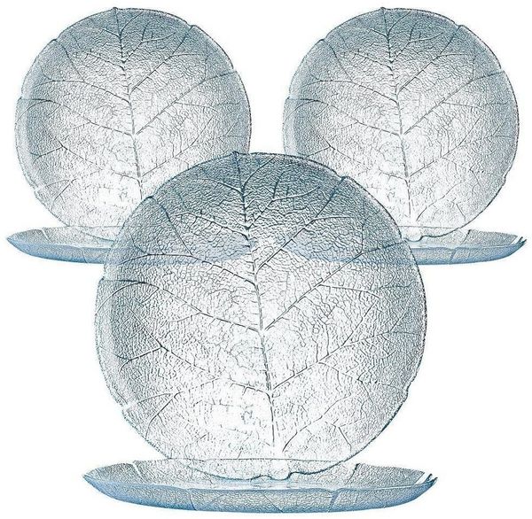 6er Set Teller Aspen 19cm Glas Dessertteller