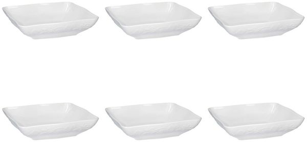 La Porcellana Bianca La Porcellana Bianca Set aus 6 flachen quadratischen Schalen 22 cm P003800002Z