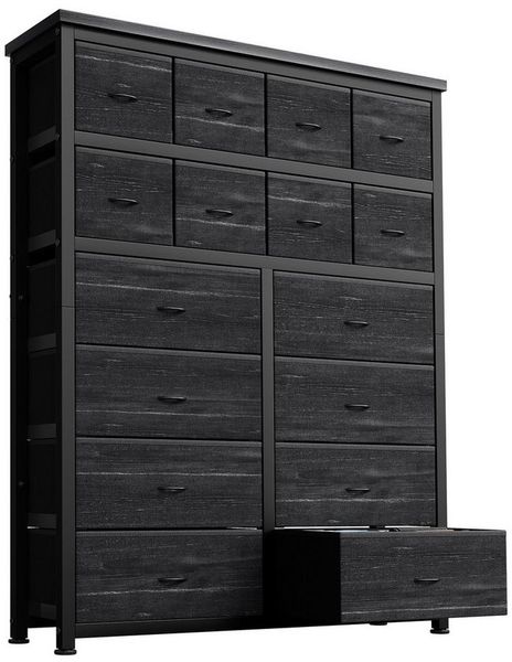 GarveeMore Kommode Schrank Aufbewahrungsschrank mit 16 Schubladen 103*30*130cm