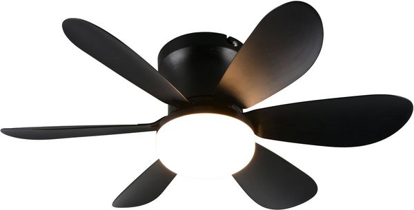 Reality Leuchten LED Deckenleuchte LUND mit Ventilator, Deckenventilator mit Licht inkl Fernbedienung, Ventilatorfunktion, LED fest integriert, warmweiß - kaltweiß, 3 Geschwindigkeiten Timer Vor- & Rücklauf LED dimmbar CCT Nachtlicht
