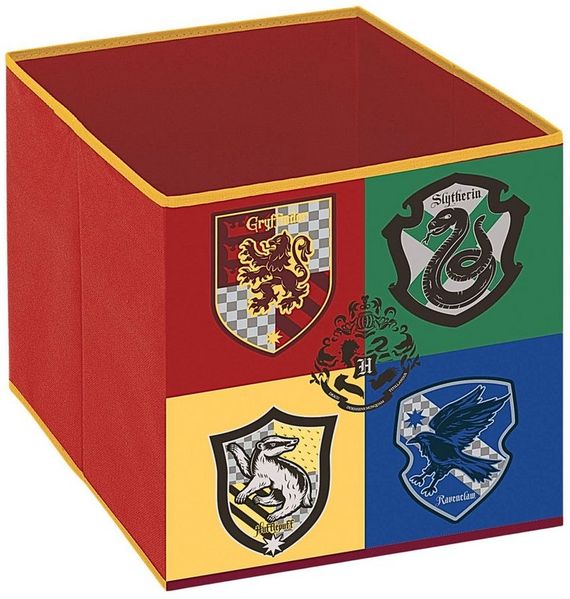 Harry Potter Aufbewahrungsbox Hogwarts Wappen, Faltbare Spielzeugbox für Würfelregale 31x31x31 cm