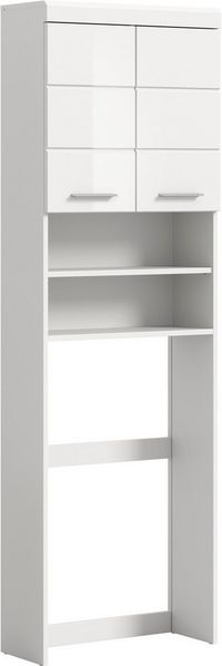 INOSIGN Waschmaschinenumbauschrank Siena, Breite 63cm, für Waschmaschine & Trockner, 2 Türen, MDF-Front in verschiedenen Farben, Überbauschrank, Umbauschrank, Badschrank