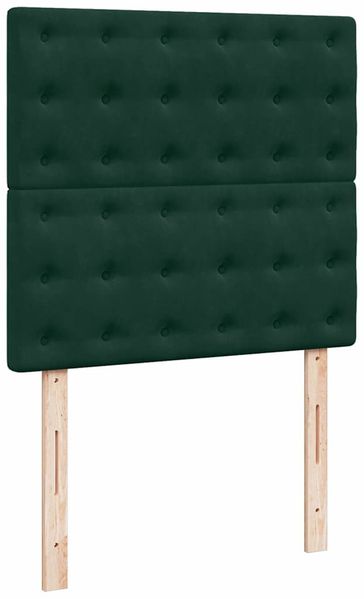 vidaXL Ottoman-Bett mit Matratzen Dunkelgrün 90x190 cm Samt 3313586 Bild 12