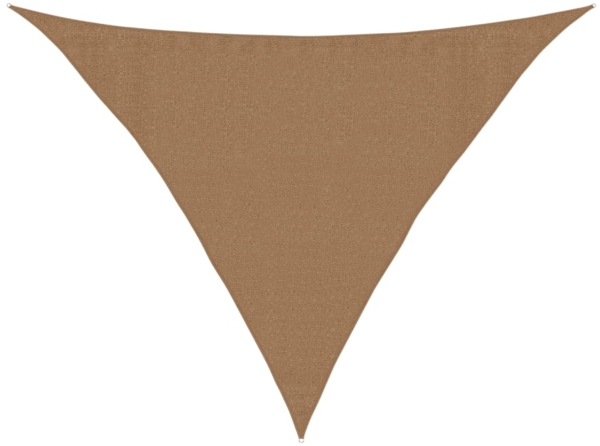 vidaXL Sonnensegel 160 g/m² Taupe 3,5x3,5x4,9 m HDPE 311422