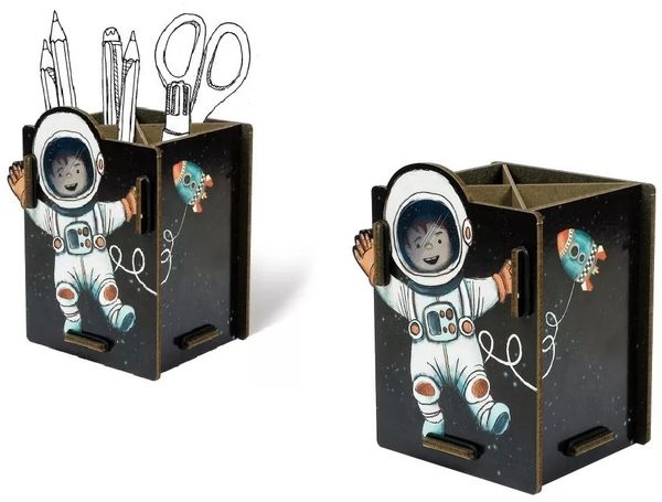 Werkhaus Stiftebox "Astronaut" Stiftehalter Stifteköcher WE_2081