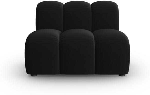 Micadoni Armloses Modul Lupine Samtstoff Salvador Schwarz